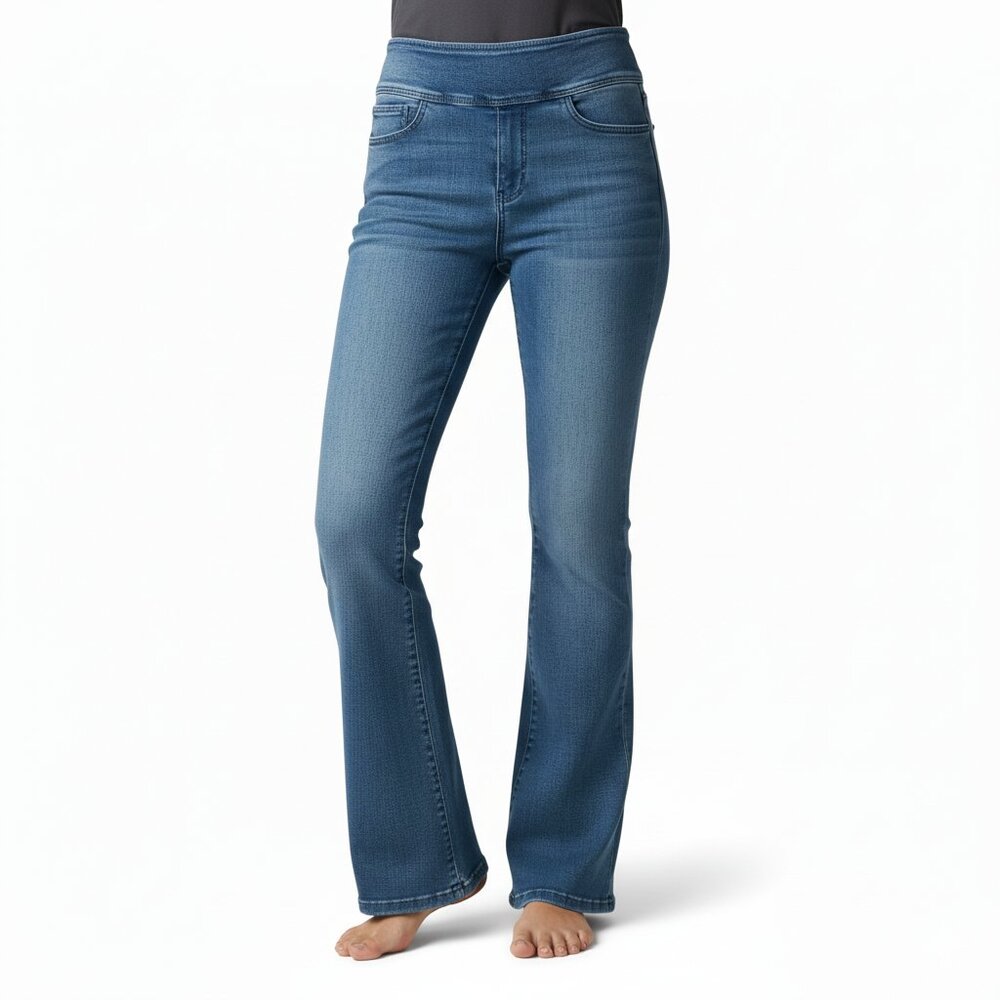 AMERICAN EAGLE Small Dark Wash High-Waisted Flare Jeans Denim Retro Y2K